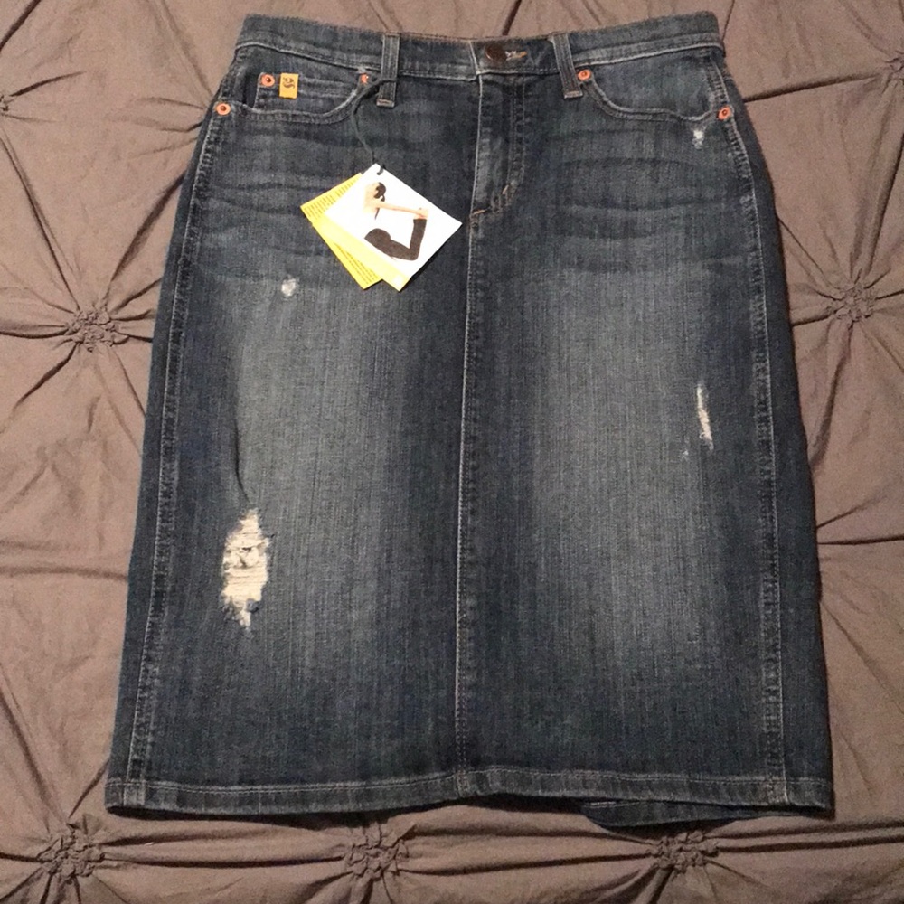 Yoga denim skirt